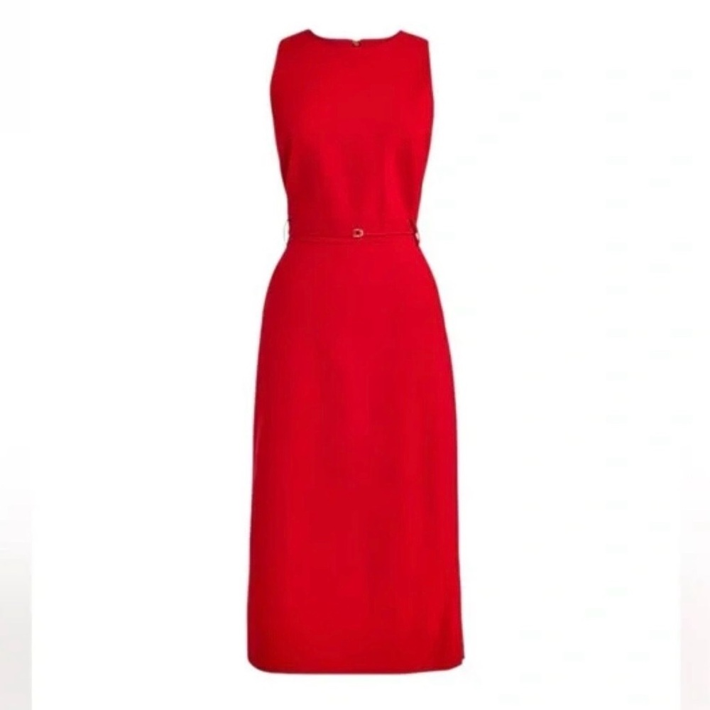 NWT J. Crew Simone wool dress in Persian red; size 4